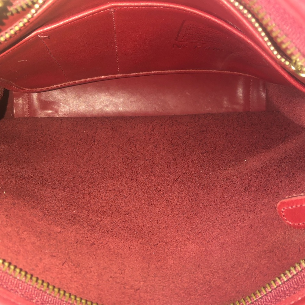 COACH Legacy Zip Red Glove-Tanned Leather Shoulder Bag Vintage 9966 COA - Picture 12 of 17